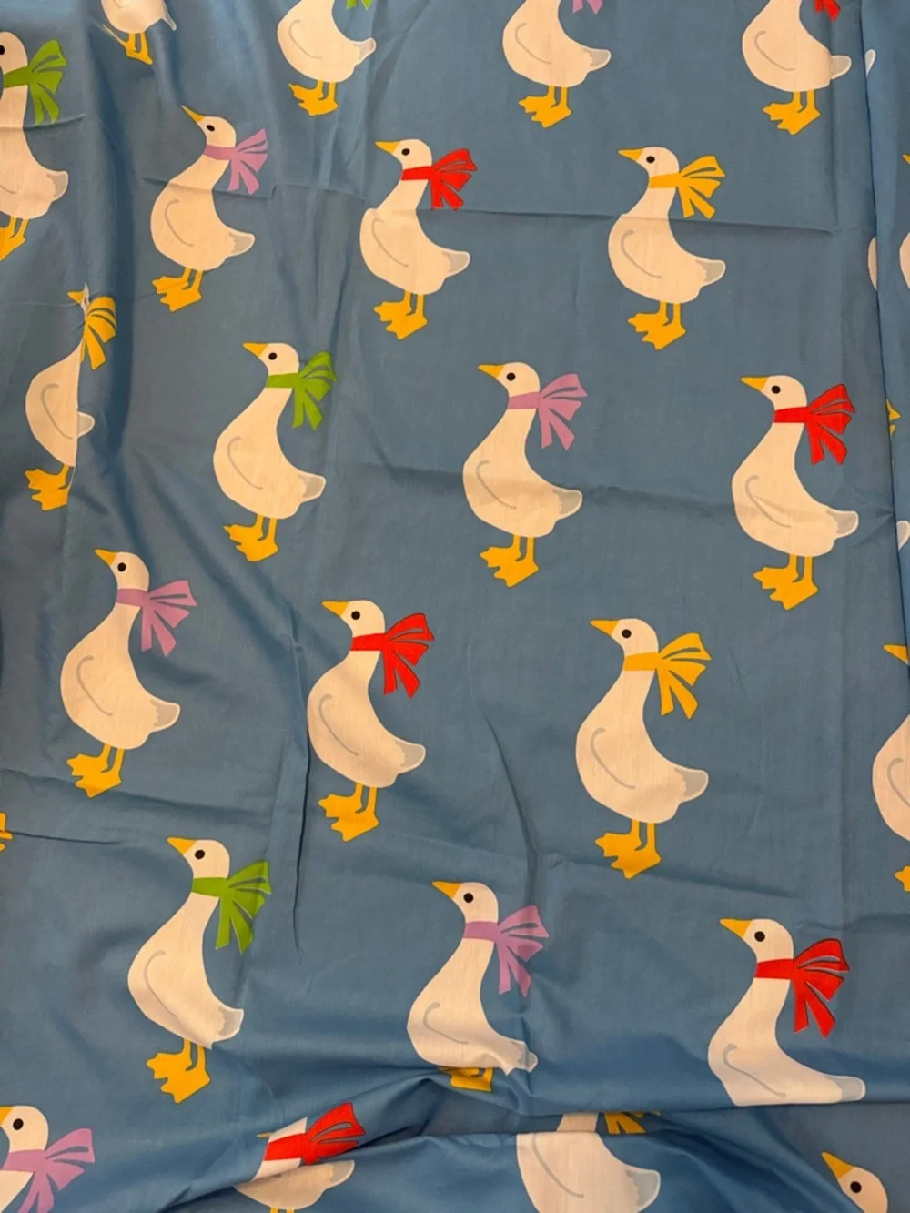 Vintage Goose Print Flat Sheet